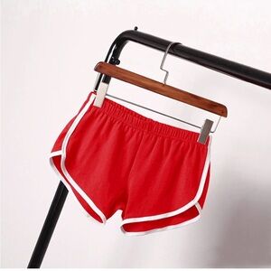 Alphalete Red & White Athleisure Sweat Shorts Size Small